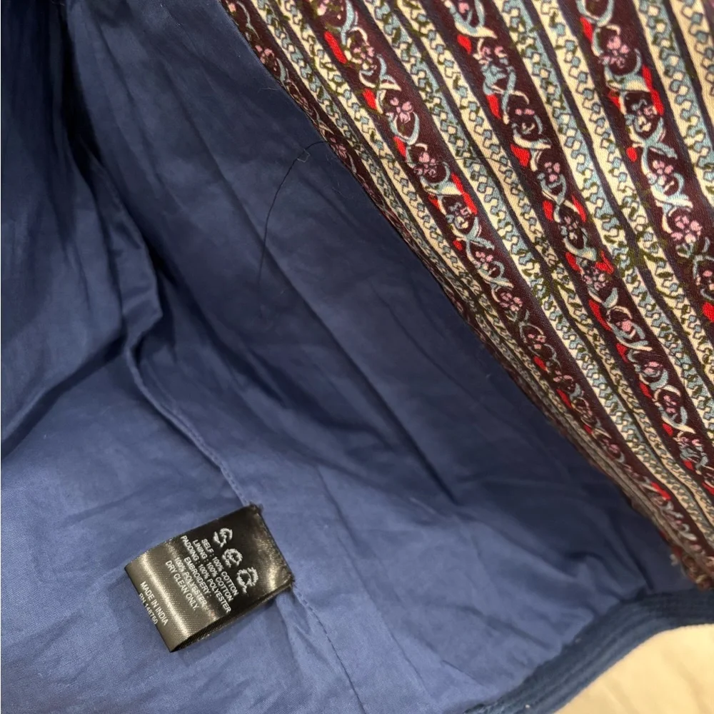 Sea New York blue flower quilted cotton Jacket - Picture 7 of 11